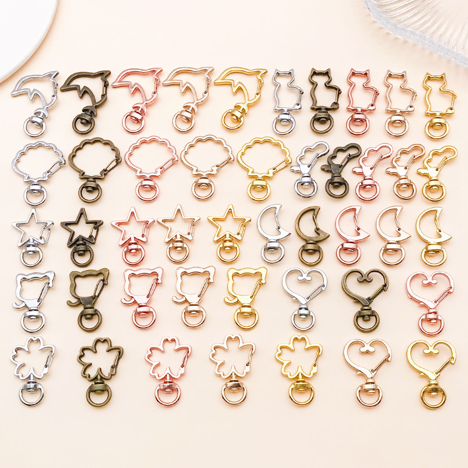 Pet Supplies Discount - 5 قطع/مجموعة مشابك على شكل قلب