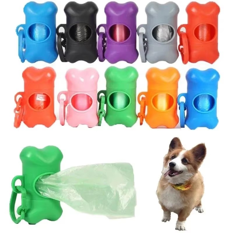 Poop Bag Dispenser - حامل أكياس على شكل عظم للكلاب،
