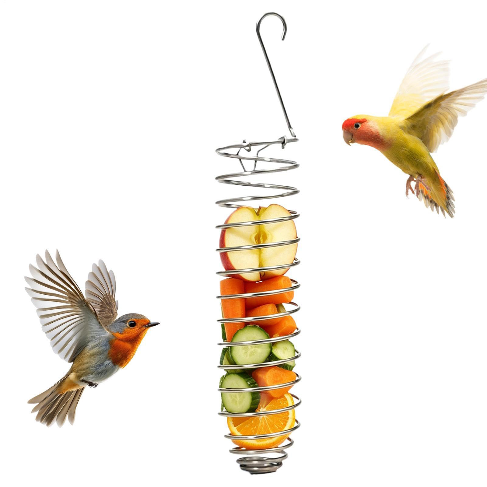 Bird Cage Parrot - لعبة تغذية الطيور المقاومة للتآكل، معلقة
