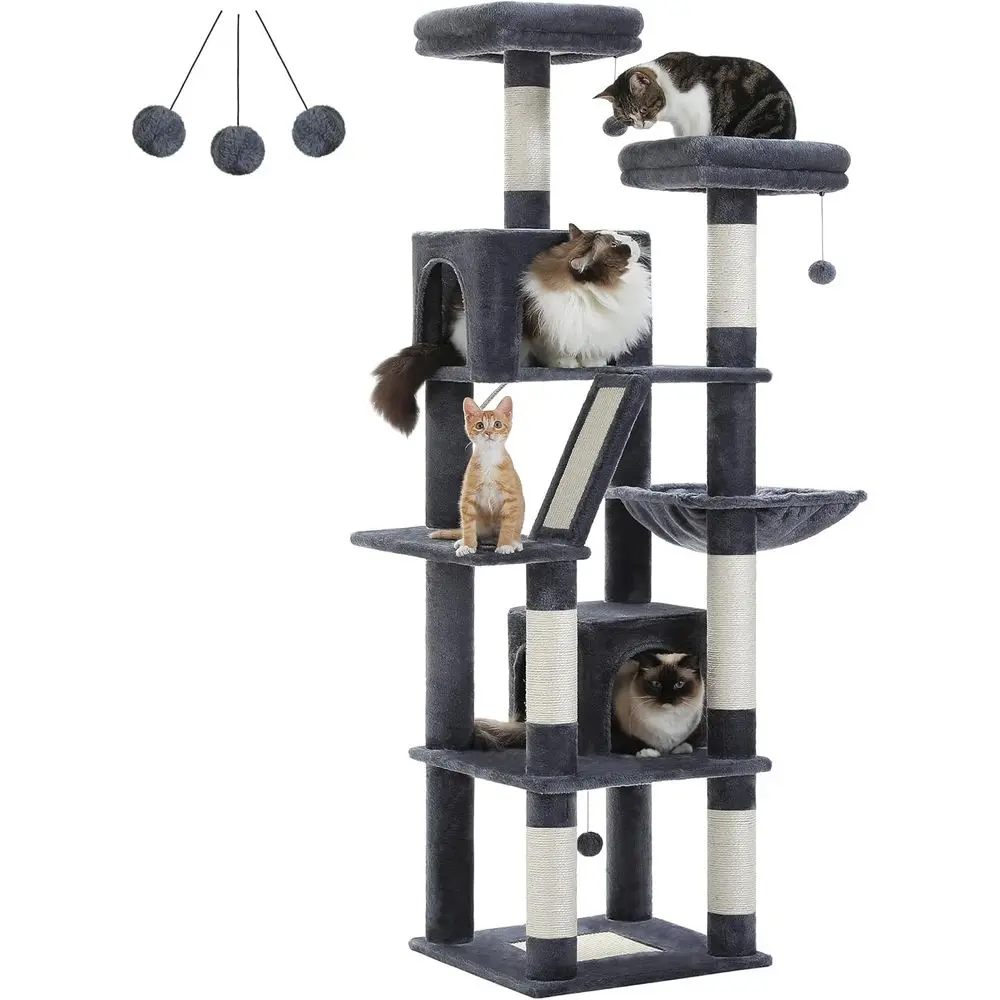 Cat Scratching Post - شجرة قطط عالية 70 بوصة مع