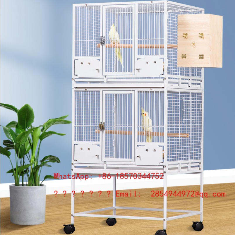 Bird Cage Parrot - 2026 قفص طيور كبير للحمام، مغذي