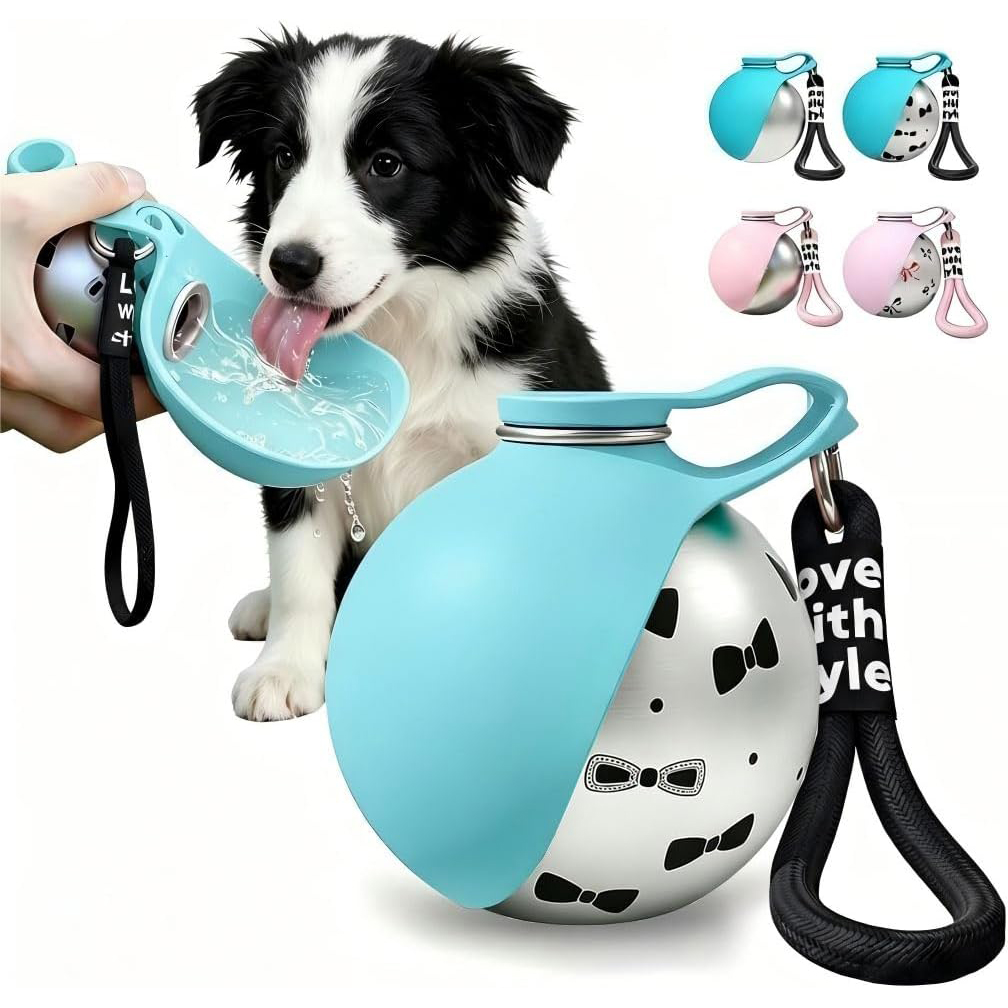 Pet Supplies Hours - زجاجة ماء محمولة للكلاب الصغيرة والكبيرة