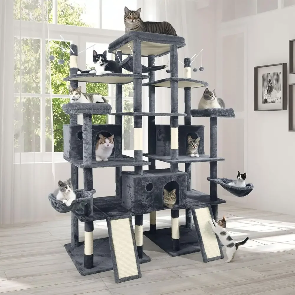 Cat Scratching Post - برج قطط بارتفاع 80 بوصة للقطط