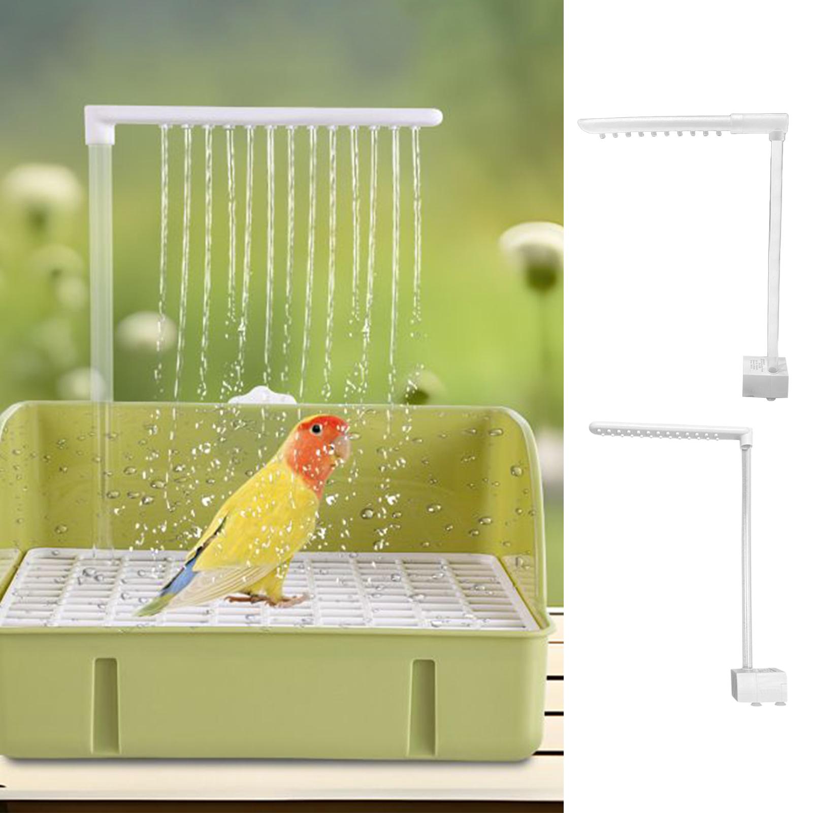 Bird Cage Parrot - نافورة استحمام للببغاء مع رأس دش،