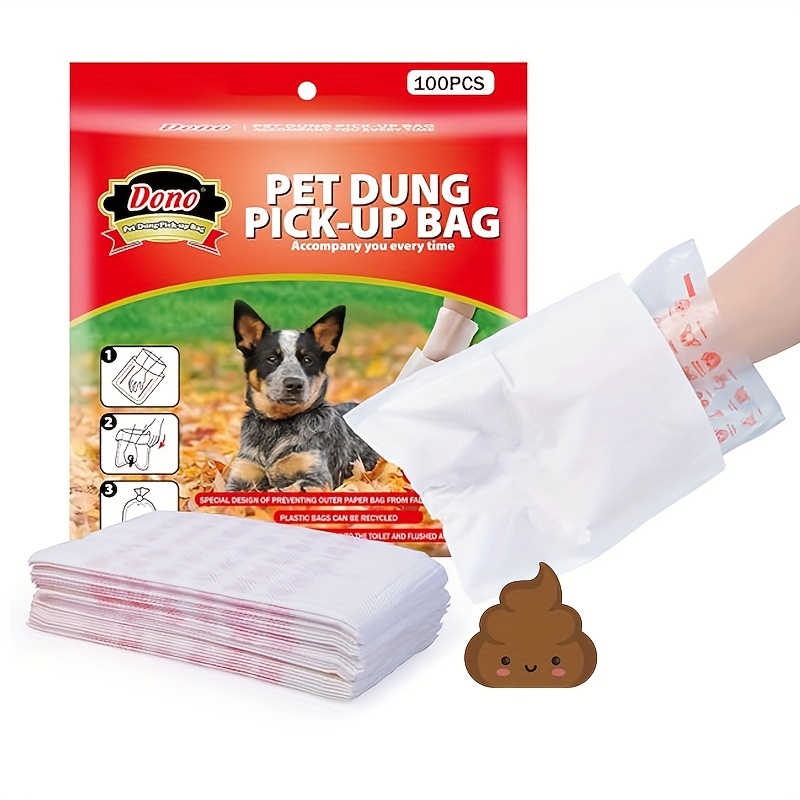 Poop Bag Dispenser - 30/100 قطعة من أكياس فضلات الكلاب