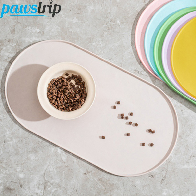 Pet Supplies Hours - سجادة تغذية بيضاوية للحيوانات الأليفة مقاس