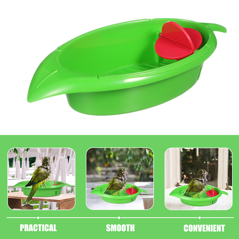 قطعتان من حوض استحمام بلاستيكي - مراجعة Bird Cage Parrot وسعره