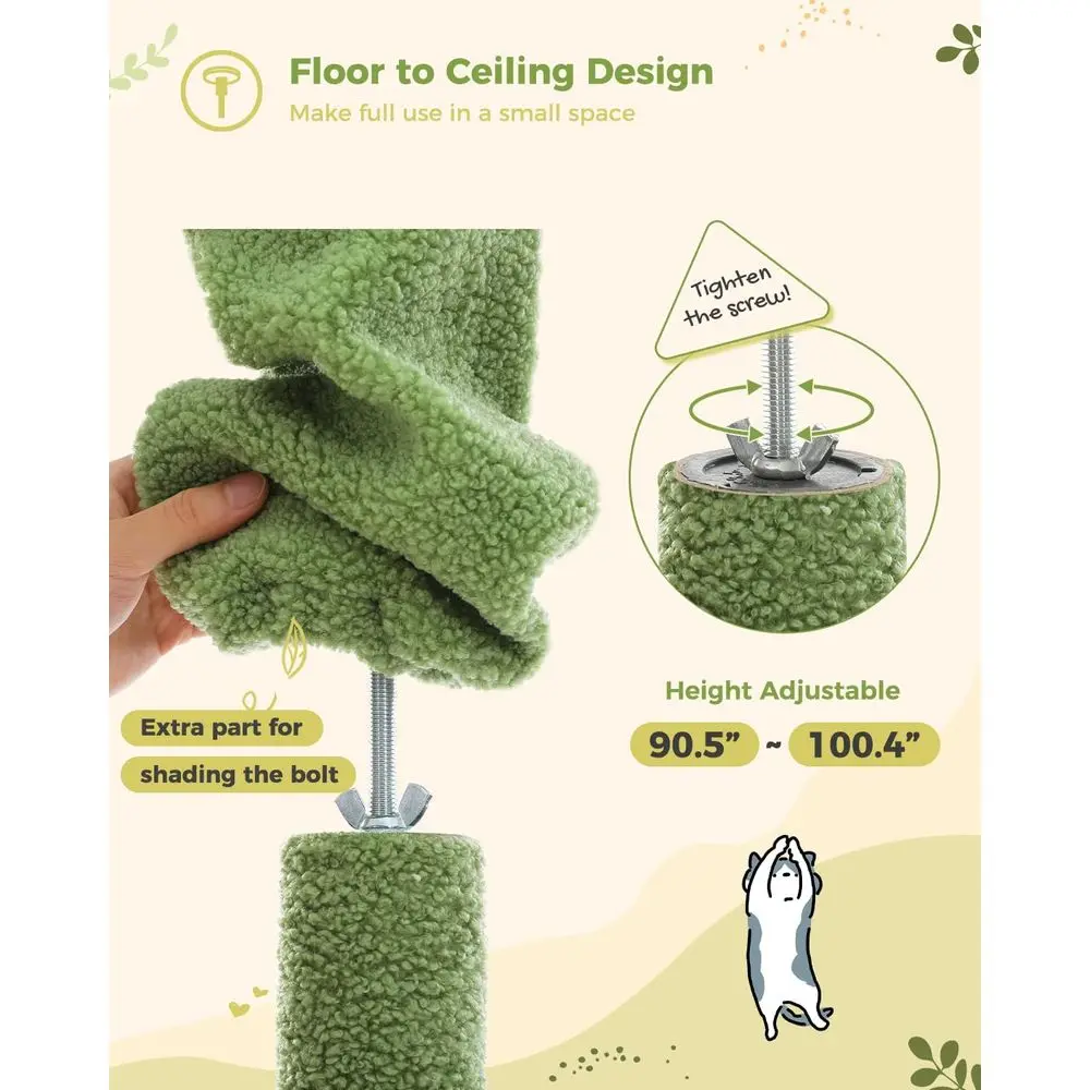 برج قطط طويل قابل للتعديل مع ب - مراجعة Cat Scratching Post وسعره