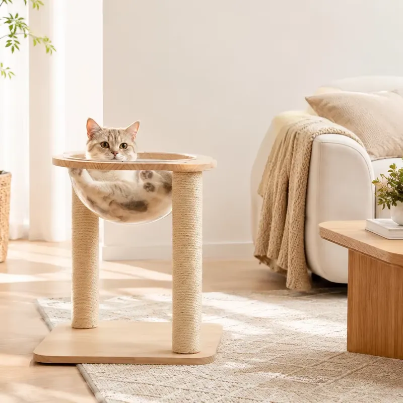 برج قطط صديق للبيئة مصنوع من خ - مراجعة Cat Scratching Post وسعره