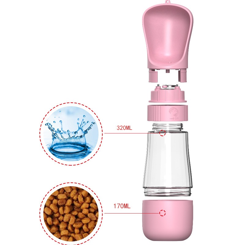 2 في 1 زجاجة ماء الكلب المحمول - مراجعة Pet Supplies Hours وسعره