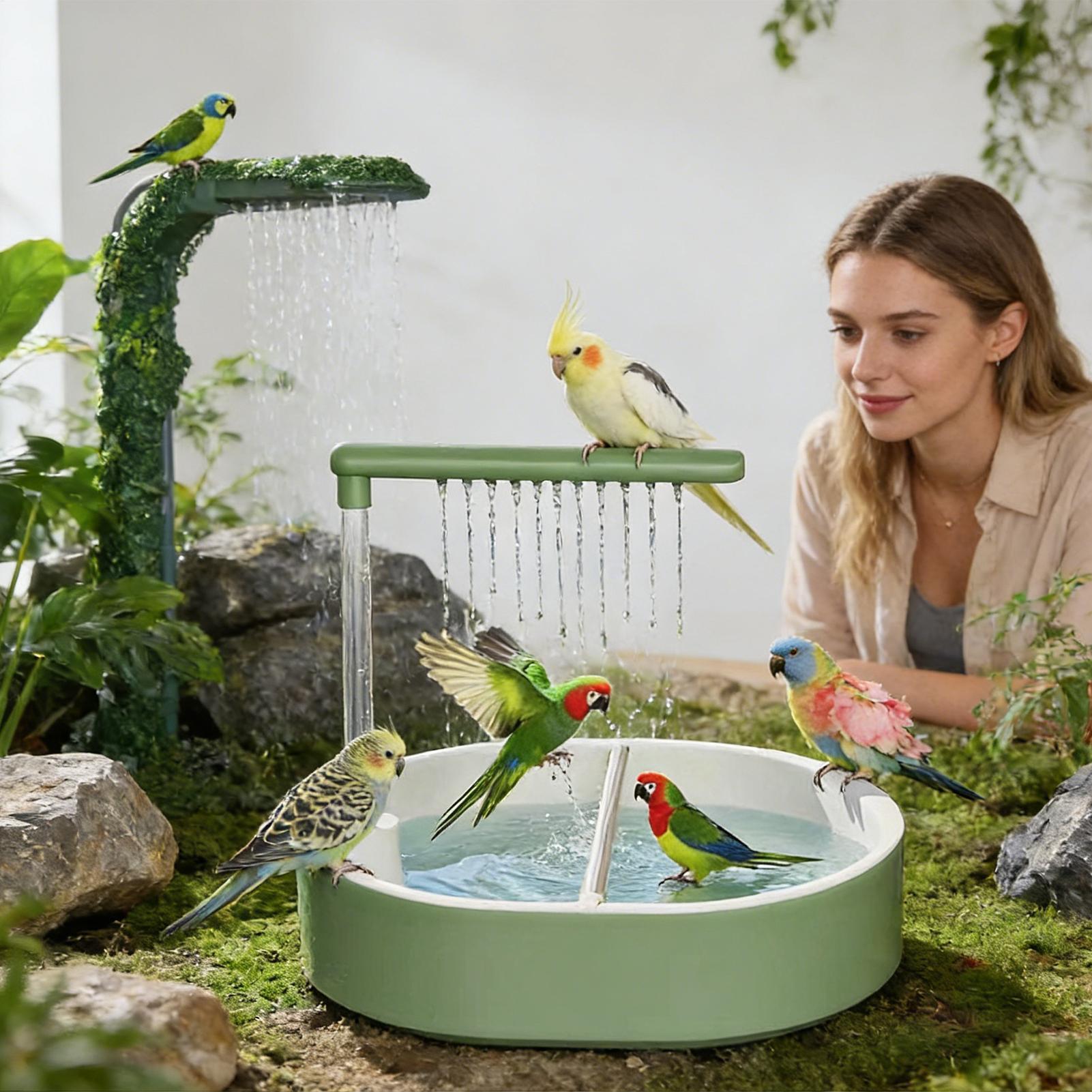 حوض استحمام أوتوماتيكي للطيور  - مراجعة Bird Cage Parrot وسعره