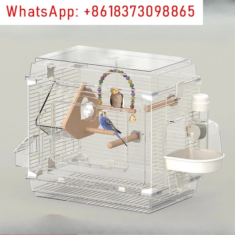 قفص طيور أكريليك فاخر شفاف للز - مراجعة Bird Cage Parrot وسعره