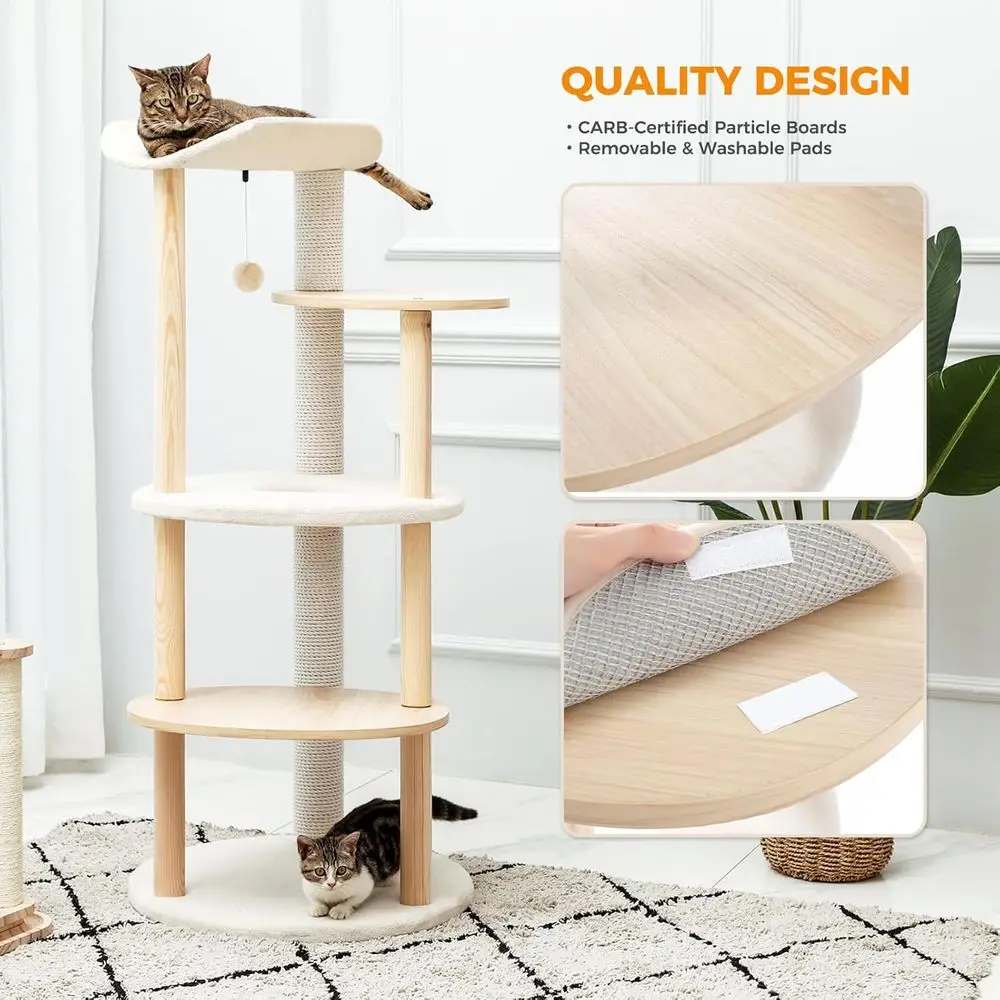 برج قطط داخلي بيج بخمسة مستويا - مراجعة Cat Scratching Post وسعره