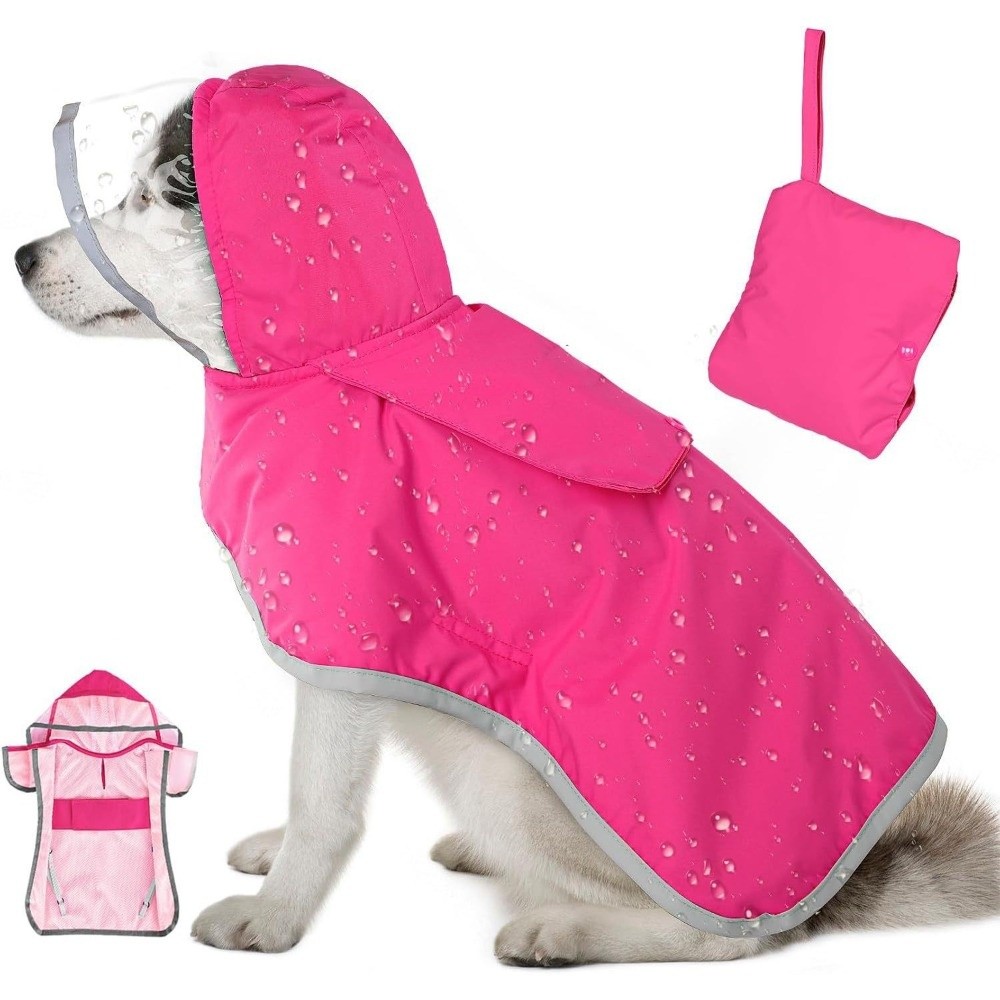 معطف واقٍ من المطر للكلاب مع غ - مراجعة Dog Raincoat وسعره