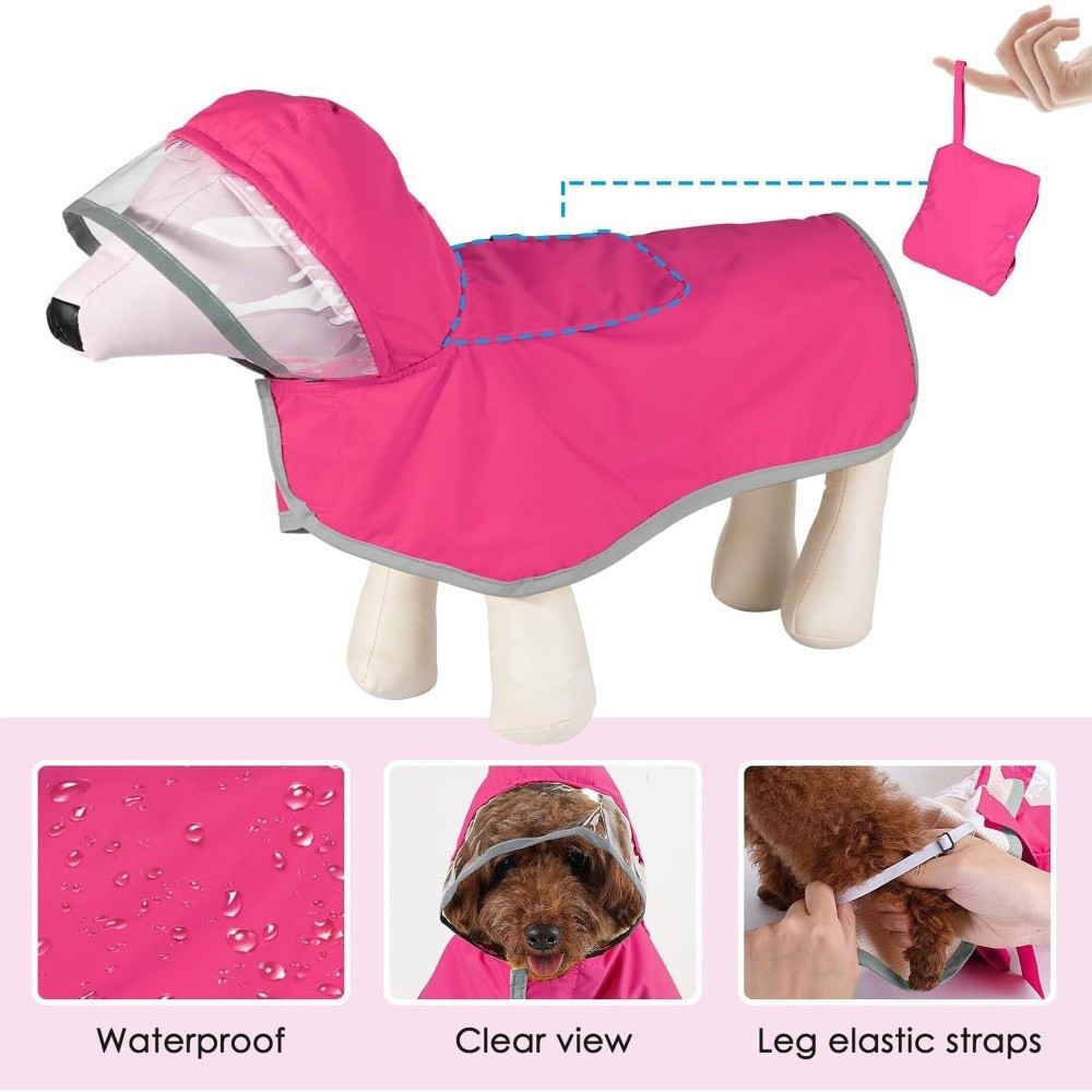 معطف واقٍ من المطر للكلاب مع غ - مراجعة Dog Raincoat وسعره