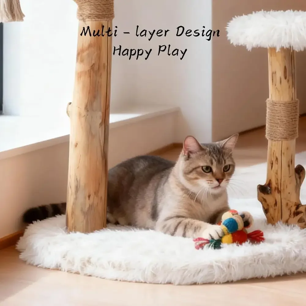 برج شجرة للقطط الداخلية بأغصان - مراجعة Cat Scratching Post وسعره