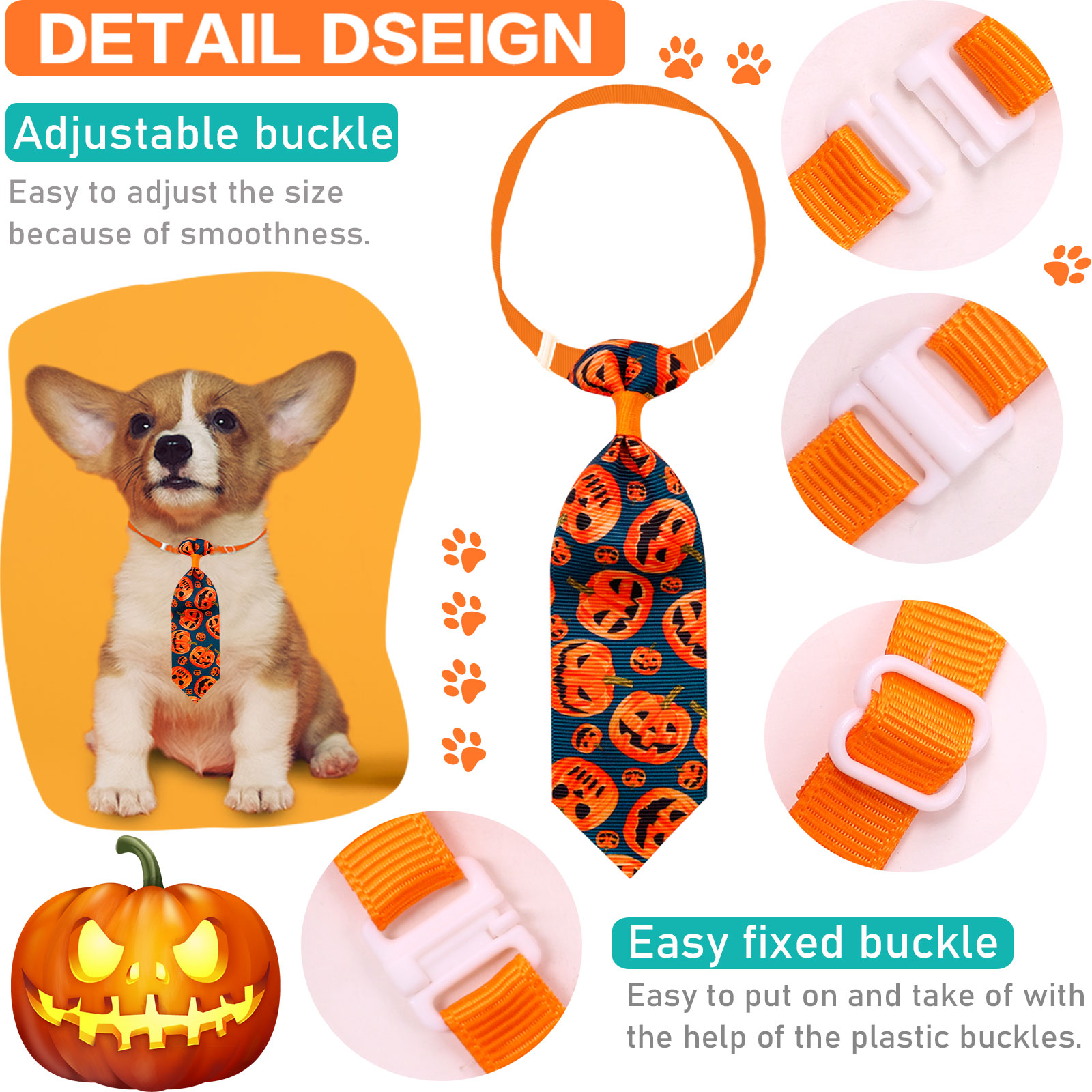 50/100 قطعة هالوين الكلب الاست - مراجعة Pet Supplies Hours وسعره