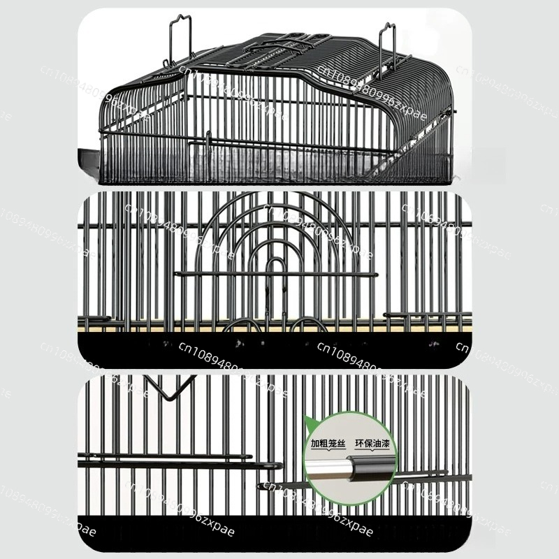 كوخ المغذية عش قفص الطيور البب - مراجعة Bird Cage Parrot وسعره